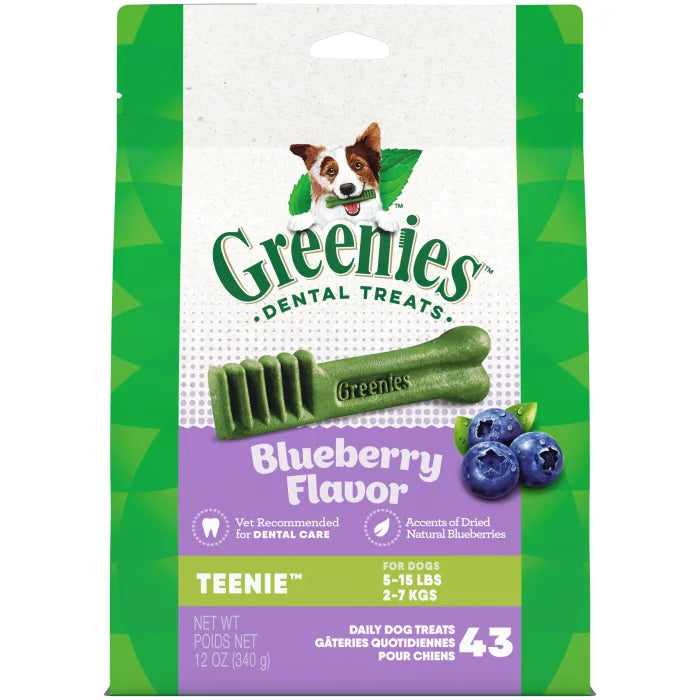 GREENIES TEENIE Natural Dog Dental Care Chews Oral Health Dog