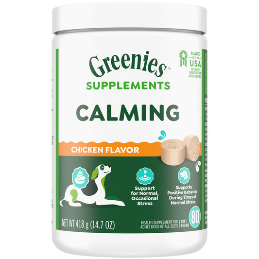 [Greenies][Greenies Calming Supplements, 80 Count][Main Image (Front)]