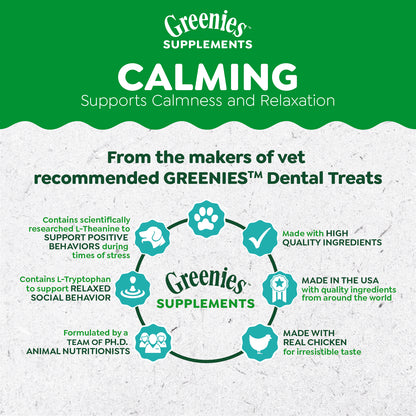 Greenies calming supplement supports calming and relaxation