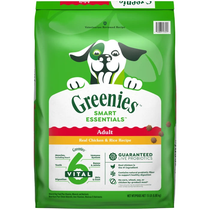 GREENIES Smart Essentials Adult High Protein Dry Dog Food Real Chicken