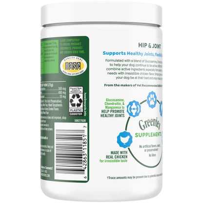 [Greenies][Greenies Hip and Joint Supplements for Dogs, 80-Count Soft Chews][Back Image]