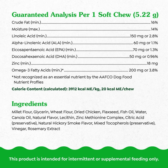 GREENIES Skin Coat Supplements 80 Count