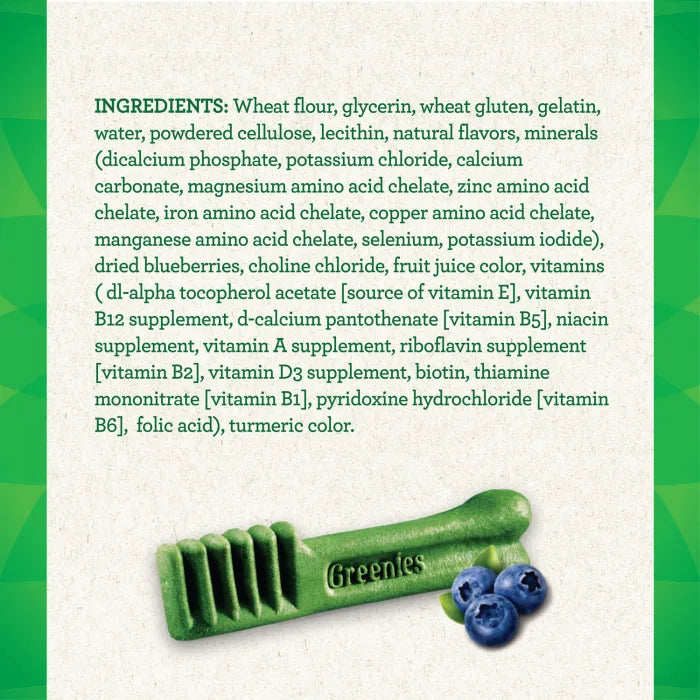 [Greenies][][Ingredients Image]