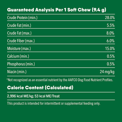 [Greenies][][Nutrition Grid/Guaranteed Analysis Image]