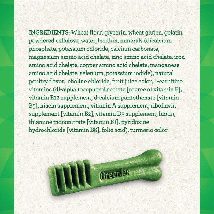 [Greenies][][Ingredients Image]