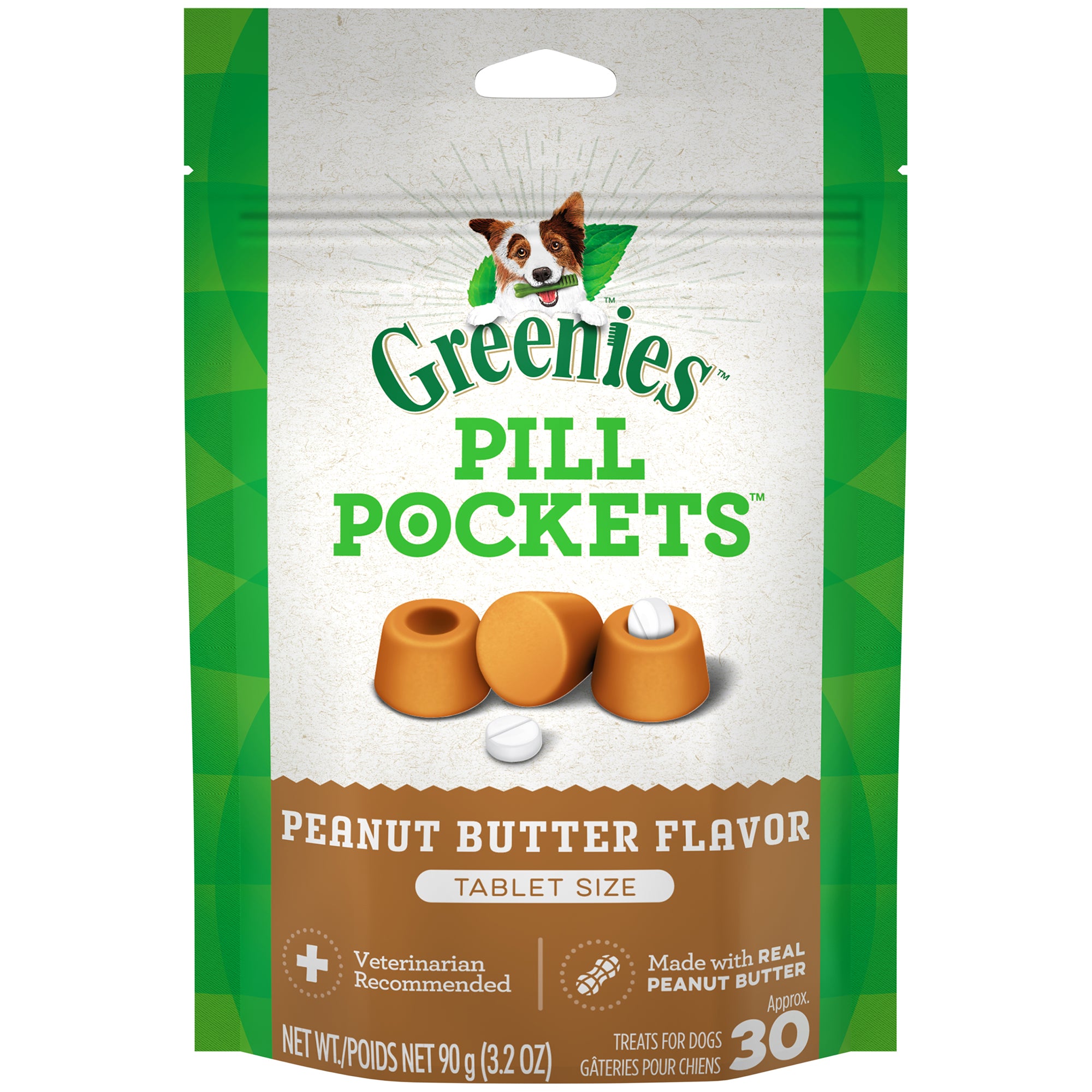 GREENIES PILL POCKETS for Dogs Tablet Size Natural Soft Dog Treats