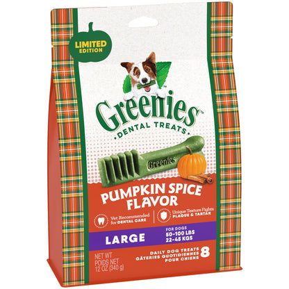 Pumpkin Spice Large Dental Dog Treats