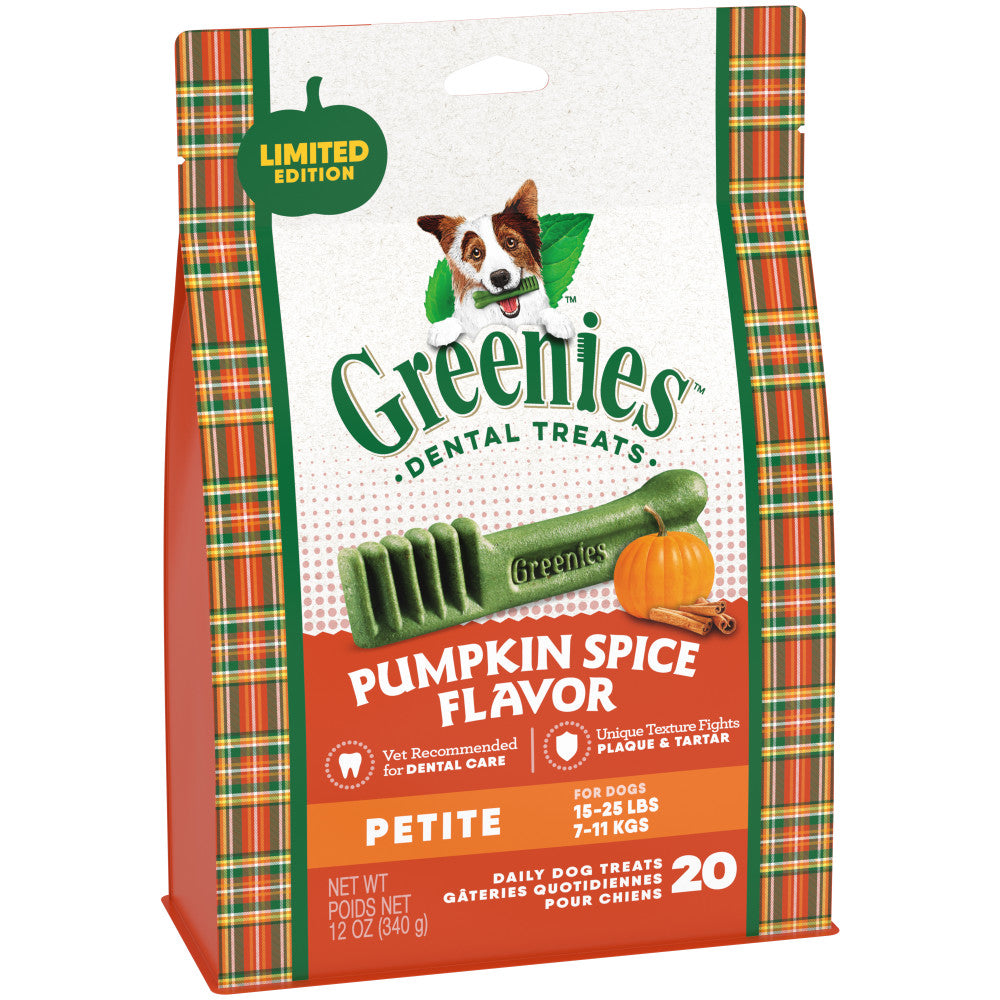 Pumpkin Spice Petite Dental Dog Treats